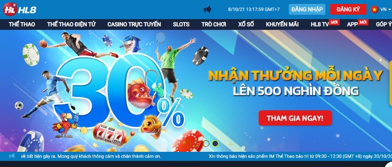 Link vào HL8 Casino